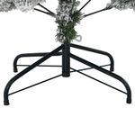 Casa si Gradina - Decoratiuni - Decoratiuni de sezon - Brad de Craciun artificial verde si alb 150 cm PVC si Metal - Infinity.ro