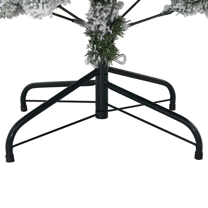 Casa si Gradina - Decoratiuni - Decoratiuni de sezon - Brad de Craciun artificial verde si alb 150 cm PVC si Metal - Infinity.ro