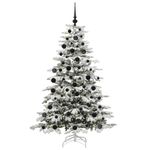 Casa si Gradina - Decoratiuni - Decoratiuni de sezon - Brad de Craciun artificial cu ramuri articulare Alb 180 cm - Infinity.ro