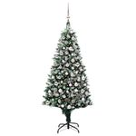 Casa si Gradina - Decoratiuni - Decoratiuni de sezon - Brad de Craciun artificial verde 180 cm PVC si Otel si Plastic - Infinity.ro