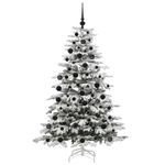Casa si Gradina - Decoratiuni - Decoratiuni de sezon - Brad de Craciun artificial cu ramuri articulare Alb 180 cm - Infinity.ro