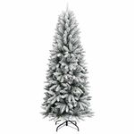 Casa si Gradina - Decoratiuni - Decoratiuni de sezon - Brad de Craciun artificial cu 150 LED Alb 63 x 63 x 150 cm - Infinity.ro