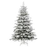 Casa si Gradina - Decoratiuni - Decoratiuni de sezon - Brad de Craciun artificial cu ramuri articulare Alb 180 cm - Infinity.ro