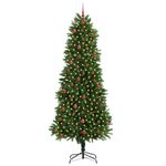 Casa si Gradina - Decoratiuni - Decoratiuni de sezon - Brad de Craciun cu 300 LED cu suport verde 240 cm PE - Infinity.ro