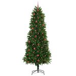 Casa si Gradina - Decoratiuni - Decoratiuni de sezon - Brad de Craciun cu 300 LED cu suport verde 240 cm PE - Infinity.ro