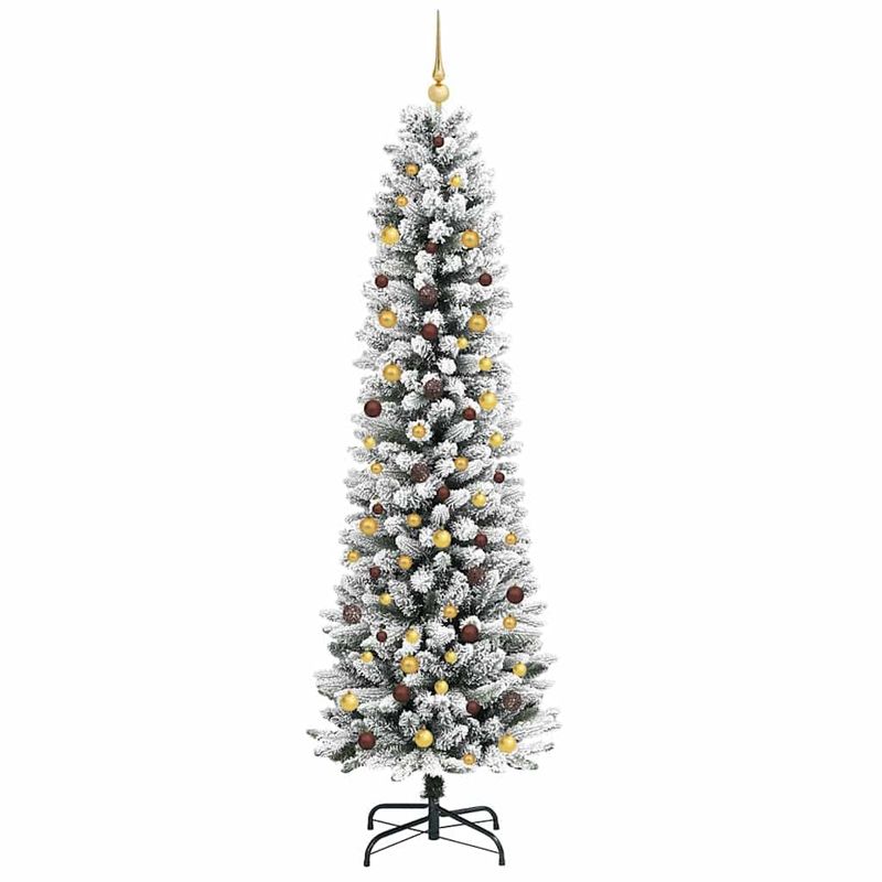 Casa si Gradina - Decoratiuni - Decoratiuni de sezon - Brad de Craciun artificial Alb 240 cm PVC si metal si plastic - Infinity.ro