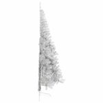 Casa si Gradina - Decoratiuni - Decoratiuni de sezon - Pom de Craciun artificial pre-iluminat Argintiu 210 cm PET - Infinity.ro