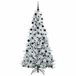 Casa si Gradina - Decoratiuni - Decoratiuni de sezon - Brad de Craciun artificial cu ramuri articulare verde 210 cm - Infinity.ro