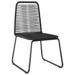 Casa si Gradina - Gradina si terasa - Mobilier exterior - Scaune si sezlonguri gradina - Set de masa pentru gradina 5 pcs Negru Rattan poli - Infinity.ro