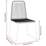 Casa si Gradina - Gradina si terasa - Mobilier exterior - Scaune si sezlonguri gradina - Set de masa pentru gradina 5 pcs Negru Rattan poli - Infinity.ro