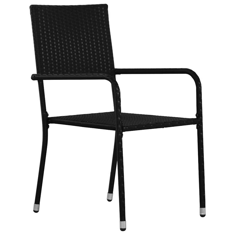 Casa si Gradina - Gradina si terasa - Mobilier exterior - Scaune si sezlonguri gradina - Set de masa pentru gradina 7 pcs Negru Rattan poli - Infinity.ro