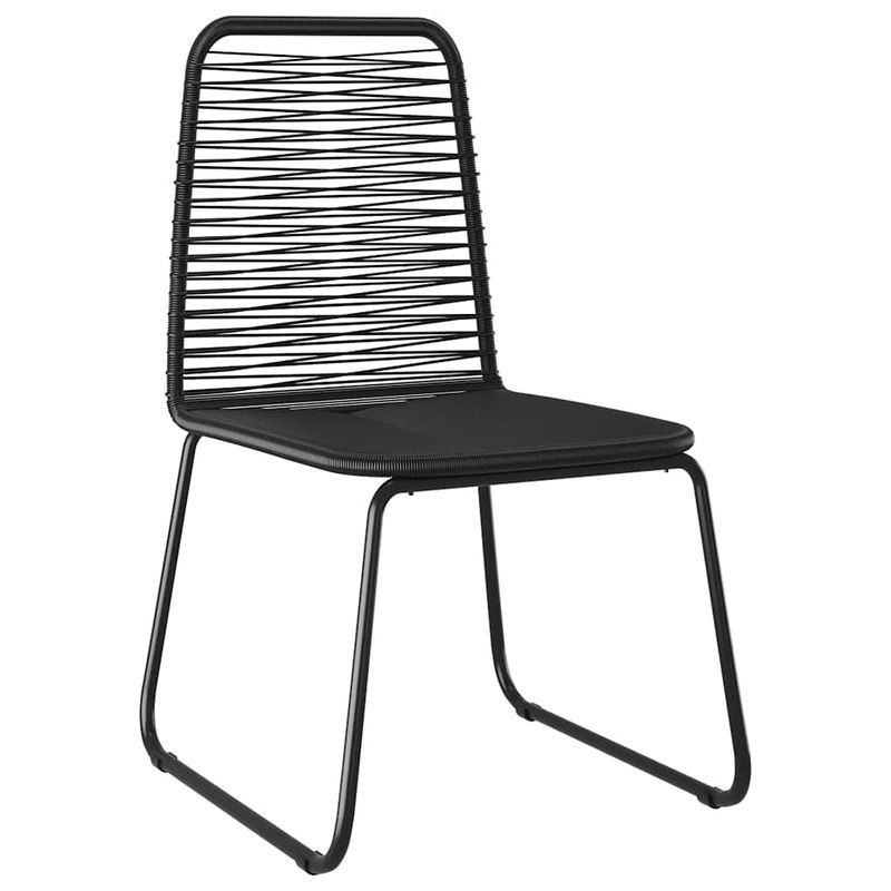 Casa si Gradina - Gradina si terasa - Mobilier exterior - Scaune si sezlonguri gradina - Set de masa pentru gradina 5 pcs Negru Rattan poli - Infinity.ro