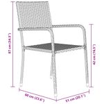 Casa si Gradina - Gradina si terasa - Mobilier exterior - Scaune si sezlonguri gradina - Set de masa pentru gradina 7 pcs Negru Rattan poli - Infinity.ro