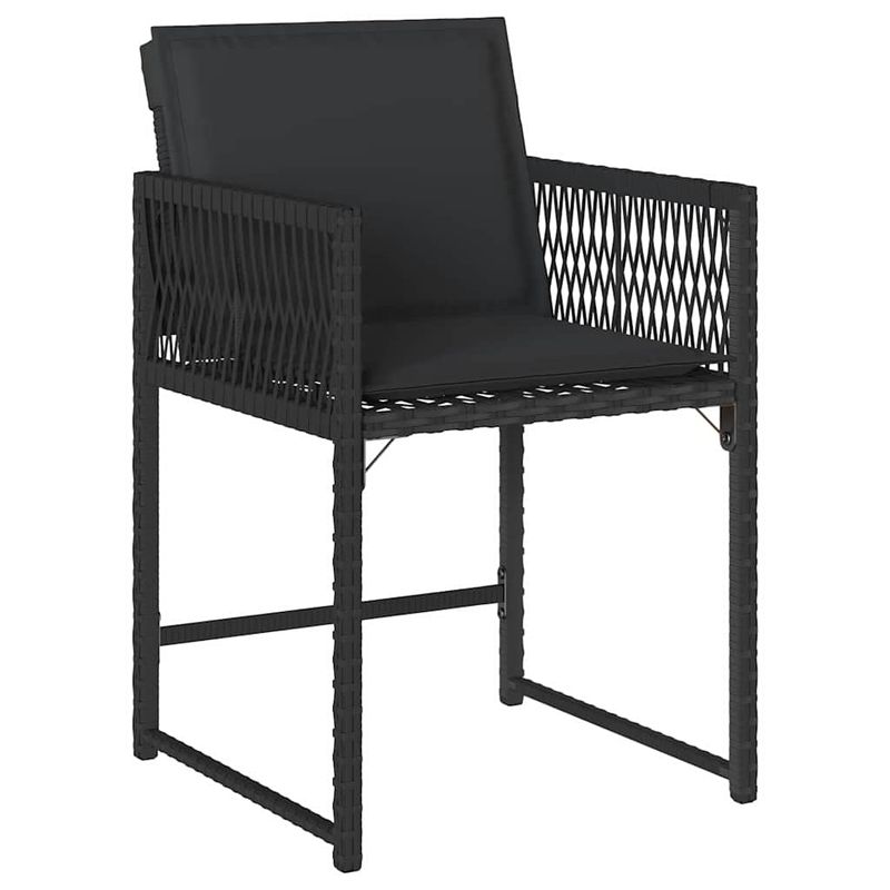 Casa si Gradina - Gradina si terasa - Mobilier exterior - Scaune si sezlonguri gradina - Set de masa pentru gradina 9 pcs Negru poliratan - Infinity.ro
