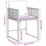 Casa si Gradina - Gradina si terasa - Mobilier exterior - Scaune si sezlonguri gradina - Set de masa pentru gradina 9 pcs Negru poliratan - Infinity.ro