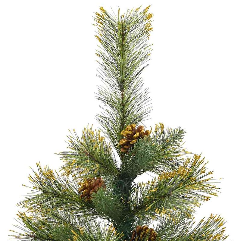 Casa si Gradina - Decoratiuni - Decoratiuni de sezon - Pom de Craciun artificial cu Ramuri Articulare si Conuri 150 cm - Infinity.ro