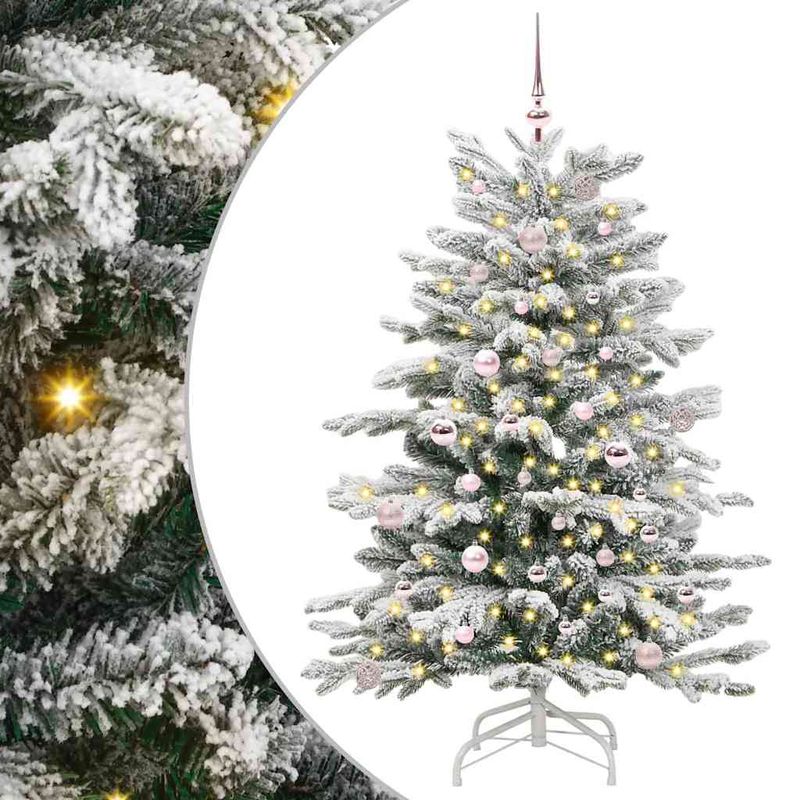 Casa si Gradina - Decoratiuni - Decoratiuni de sezon - Brad de Craciun artificial cu ramuri articulare Alb 150 cm - Infinity.ro
