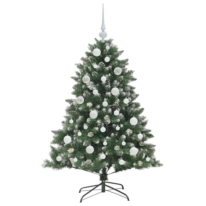 Casa si Gradina - Decoratiuni - Decoratiuni de sezon - Brad de Craciun artificial cu 150 LED Verde 85 x 85 x 120 cm - Infinity.ro