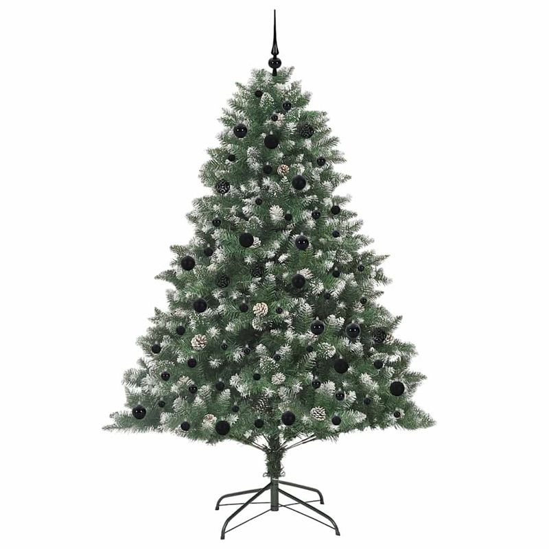Casa si Gradina - Decoratiuni - Decoratiuni de sezon - Brad de Craciun artificial cu 300 LED Verde 140 x 140 x 210 cm - Infinity.ro