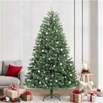 Casa si Gradina - Decoratiuni - Decoratiuni de sezon - Brad de Craciun artificial cu ramuri articulare Verde 240 cm - Infinity.ro