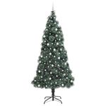 Casa si Gradina - Decoratiuni - Decoratiuni de sezon - Brad artificial pre-luminat cu set de bile Verde 240 cm PET - Infinity.ro