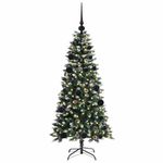 Casa si Gradina - Decoratiuni - Decoratiuni de sezon - Brad de Craciun artificial cu 150 LED Verde 55 x 55 x 120 cm - Infinity.ro