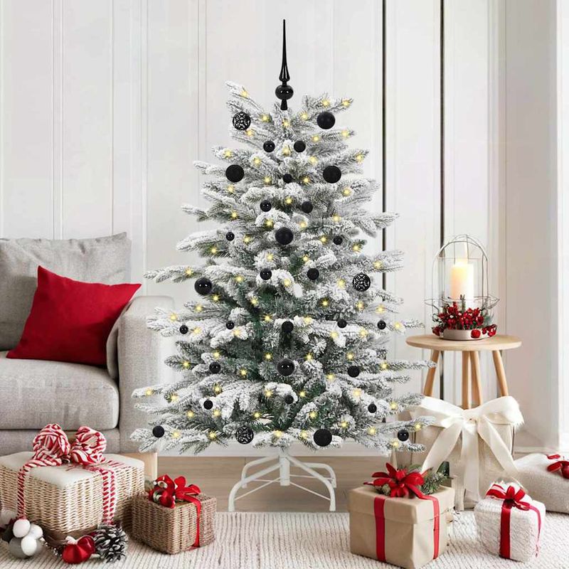 Casa si Gradina - Decoratiuni - Decoratiuni de sezon - Brad de Craciun artificial cu ramuri articulare Alb 150 cm - Infinity.ro