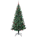 Casa si Gradina - Decoratiuni - Decoratiuni de sezon - Pom de Craciun artificial pre-iluminat cu 300 LED Verde 210 cm - Infinity.ro