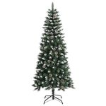 Casa si Gradina - Decoratiuni - Decoratiuni de sezon - Brad de Craciun artificial cu 150 LED Verde 66 x 66 x 150 cm - Infinity.ro