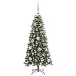 Casa si Gradina - Decoratiuni - Decoratiuni de sezon - Brad de Craciun artificial cu 150 LED Verde 55 x 55 x 120 cm - Infinity.ro