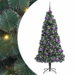 Casa si Gradina - Decoratiuni - Decoratiuni de sezon - Pom artificial de Craciun pre-iluminat cu set de bile 150 cm - Infinity.ro