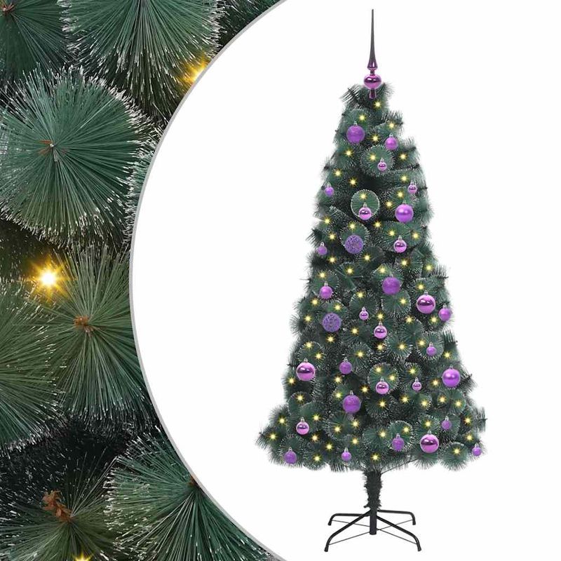 Casa si Gradina - Decoratiuni - Decoratiuni de sezon - Pom artificial de Craciun pre-iluminat cu set de bile 150 cm - Infinity.ro