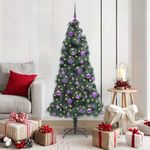 Casa si Gradina - Decoratiuni - Decoratiuni de sezon - Pom artificial de Craciun pre-iluminat cu set de bile 150 cm - Infinity.ro