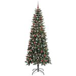 Casa si Gradina - Decoratiuni - Decoratiuni de sezon - Brad de Craciun artificial cu 300 LED Verde 86 x 86 x 210 cm - Infinity.ro