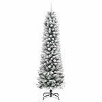 Casa si Gradina - Decoratiuni - Decoratiuni de sezon - Brad de Craciun artificial Alb 210 cm PVC si metal si plastic - Infinity.ro