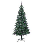 Casa si Gradina - Decoratiuni - Decoratiuni de sezon - Pom de Craciun artificial pre-iluminat cu 300 LED Verde 240 cm - Infinity.ro