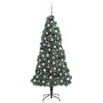 Casa si Gradina - Decoratiuni - Decoratiuni de sezon - Pom de Craciun artificial cu lumini si set de mingi 210 cm - Infinity.ro