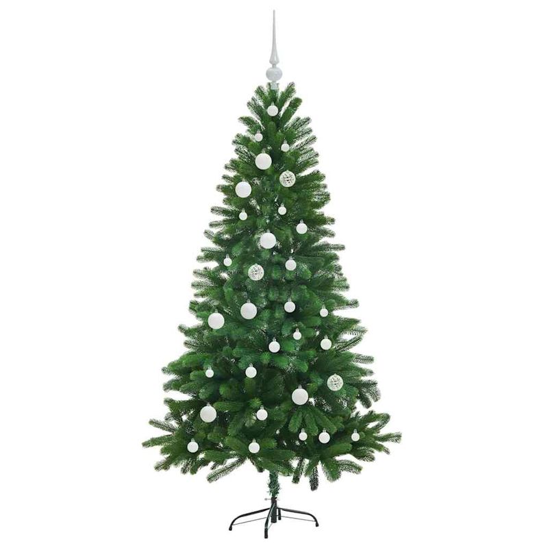 Casa si Gradina - Decoratiuni - Decoratiuni de sezon - Brad de Craciun cu 150 LED cu suport Verde 150 cm PE - Infinity.ro