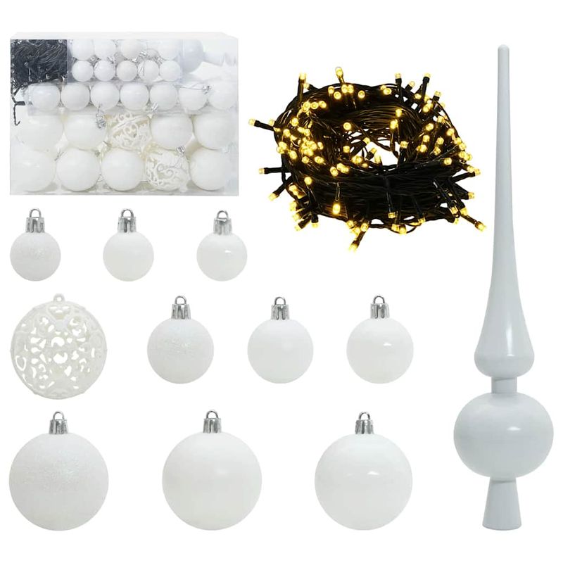 Casa si Gradina - Decoratiuni - Decoratiuni de sezon - Brad de Craciun cu 150 LED cu suport Verde 150 cm PE - Infinity.ro