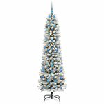 Casa si Gradina - Decoratiuni - Decoratiuni de sezon - Brad de Craciun artificial cu 300 LED Verde si alb 210 cm - Infinity.ro