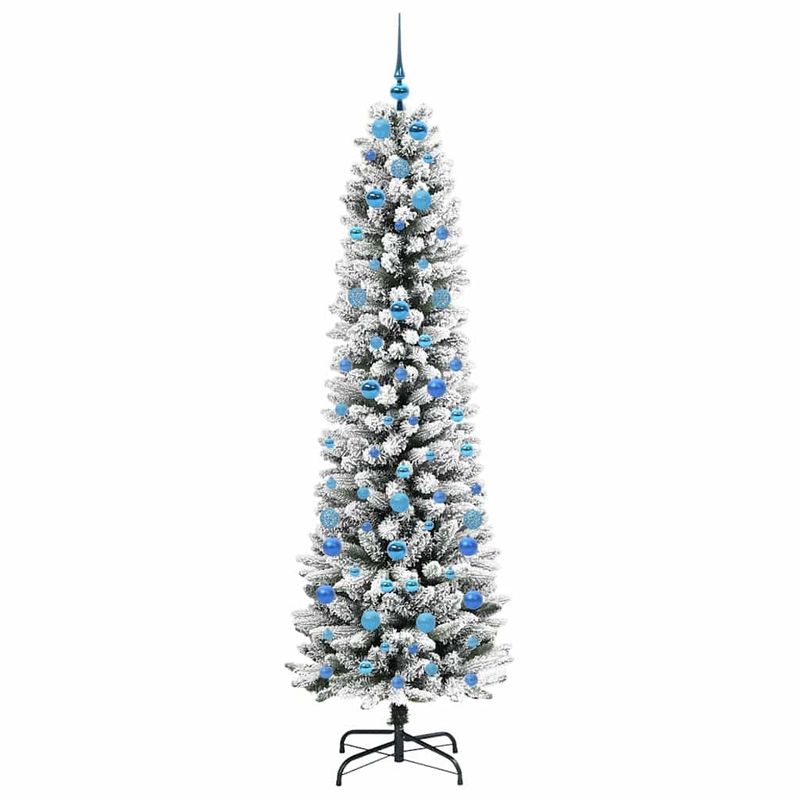 Casa si Gradina - Decoratiuni - Decoratiuni de sezon - Brad de Craciun artificial cu 300 LED Verde si alb 210 cm - Infinity.ro