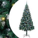 Casa si Gradina - Decoratiuni - Decoratiuni de sezon - Brad de Craciun artificial Verde 240 cm PVC si Otel si Plastic - Infinity.ro
