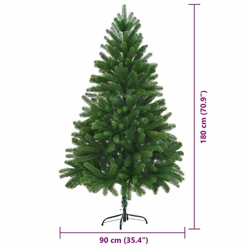 Casa si Gradina - Decoratiuni - Decoratiuni de sezon - Brad de Craciun cu 300 LED cu suport Verde 180 cm PE - Infinity.ro