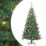 Casa si Gradina - Decoratiuni - Decoratiuni de sezon - Brad de Craciun cu 300 LED cu suport Verde 240 cm PVC - Infinity.ro