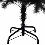 Casa si Gradina - Decoratiuni - Decoratiuni de sezon - Brad de Craciun cu 150 LED cu suport Negru 150 cm PVC - Infinity.ro