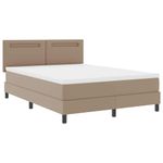 Casa si Gradina - Mobilier - Paturi si accesorii - Paturi - Cadru de pat cu saltea cu saltea Cappuccino 160 x 200 cm - Infinity.ro