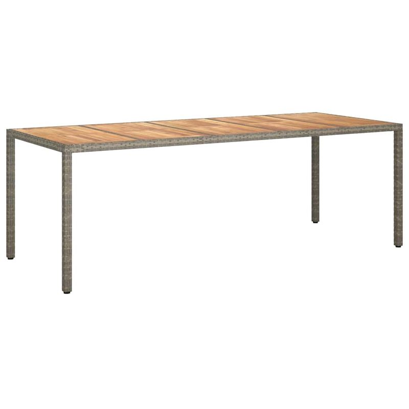 Casa si Gradina - Gradina si terasa - Mobilier exterior - Scaune si sezlonguri gradina - Set de masa pentru gradina 9 pcs Gri Rattan poli - Infinity.ro