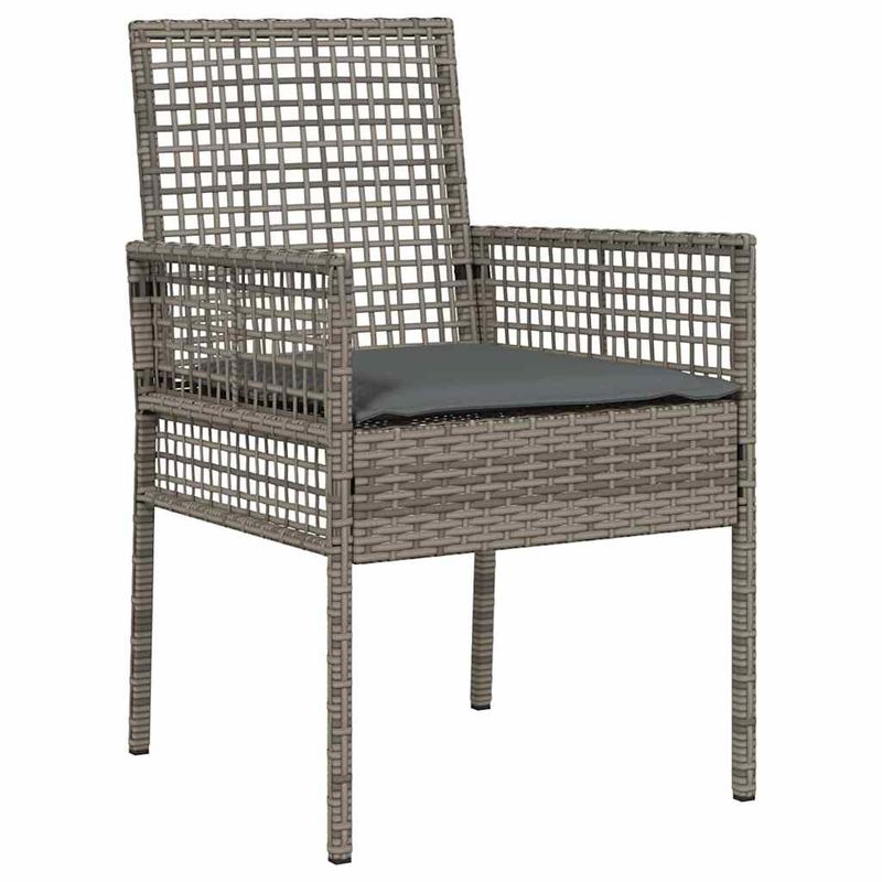 Casa si Gradina - Gradina si terasa - Mobilier exterior - Scaune si sezlonguri gradina - Set de masa pentru gradina 9 pcs Gri Rattan poli - Infinity.ro