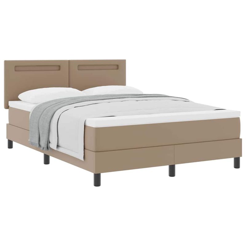 Casa si Gradina - Mobilier - Paturi si accesorii - Paturi - Cadru de pat cu saltea cu saltea Cappuccino 160 x 200 cm - Infinity.ro