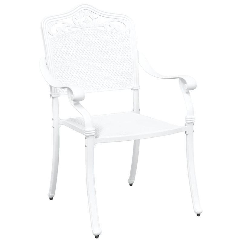Casa si Gradina - Gradina si terasa - Mobilier exterior - Scaune si sezlonguri gradina - Set de masa pentru gradina 7 pcs Alb 90 x 90 x 75 cm - Infinity.ro